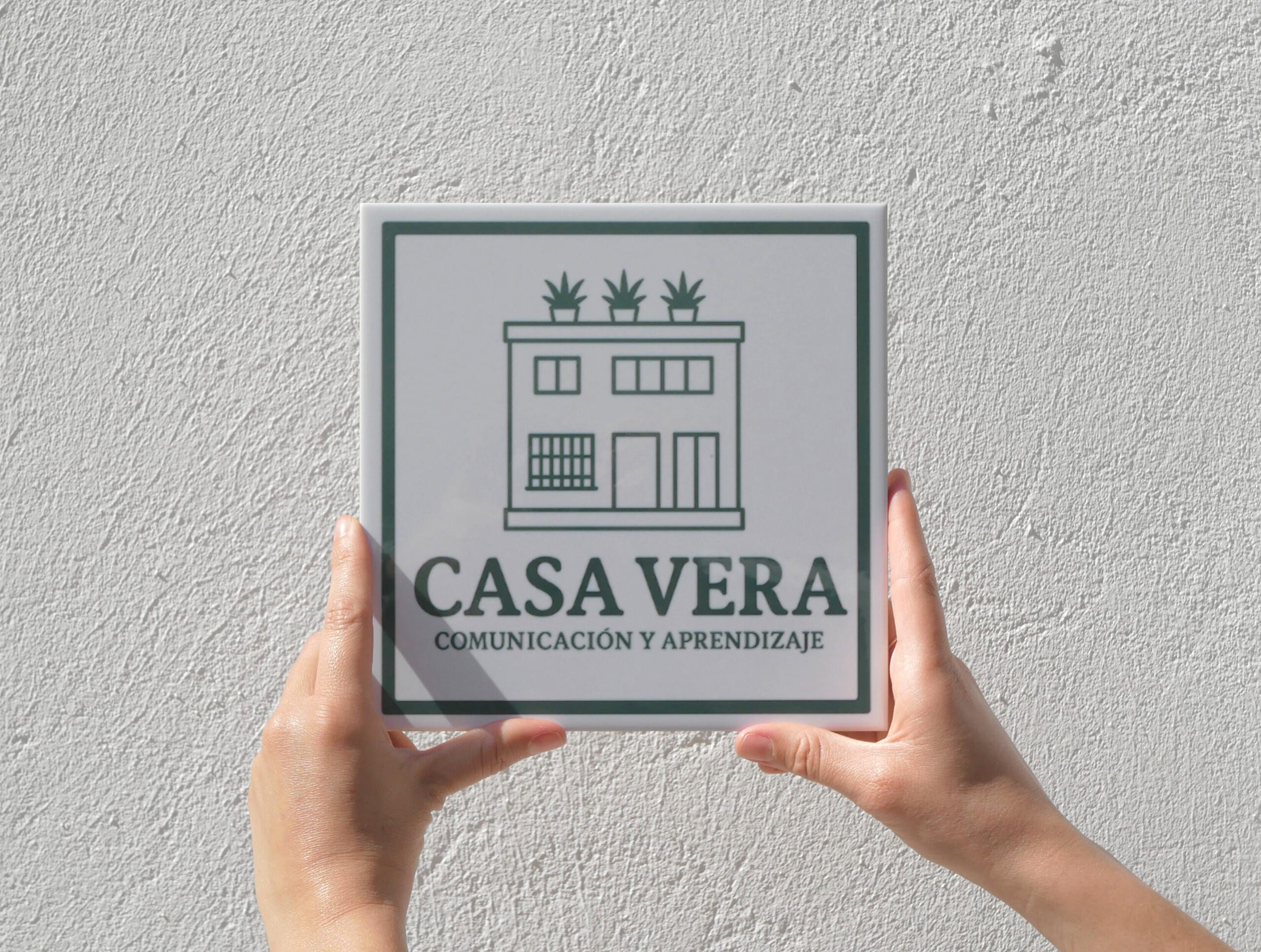 CASA VERA chiclana Logo CASA VERA azulejo